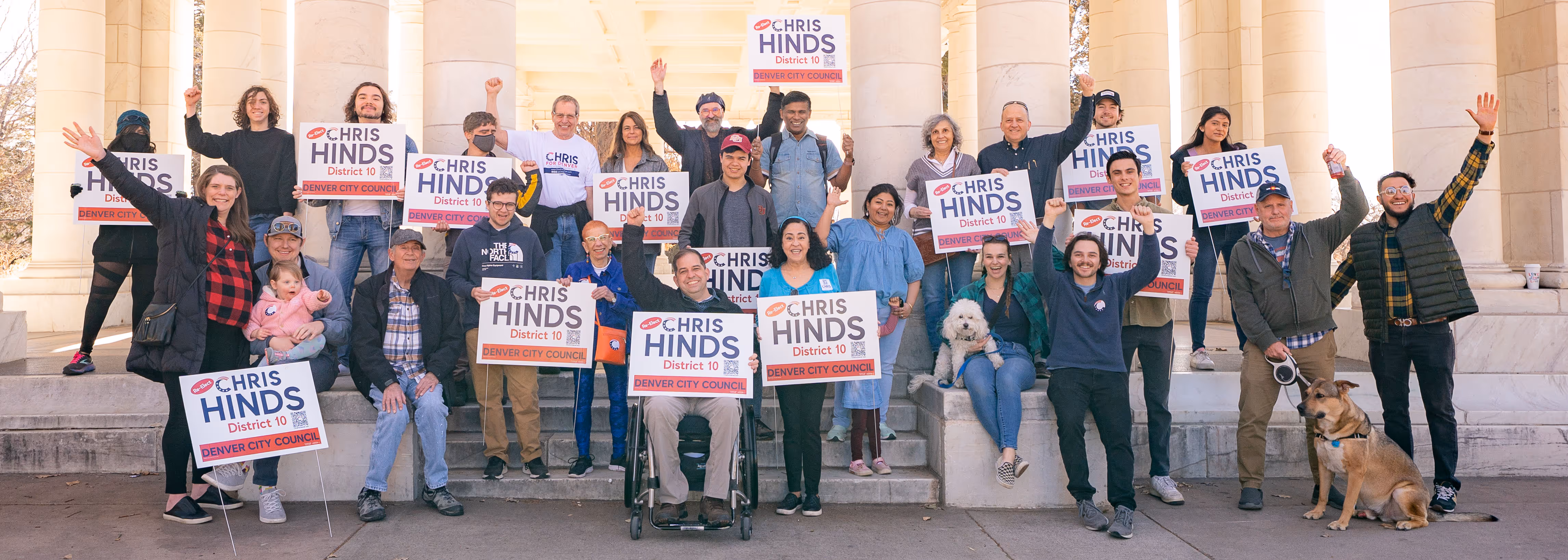 Chris Hinds smiling and facing the viewer.